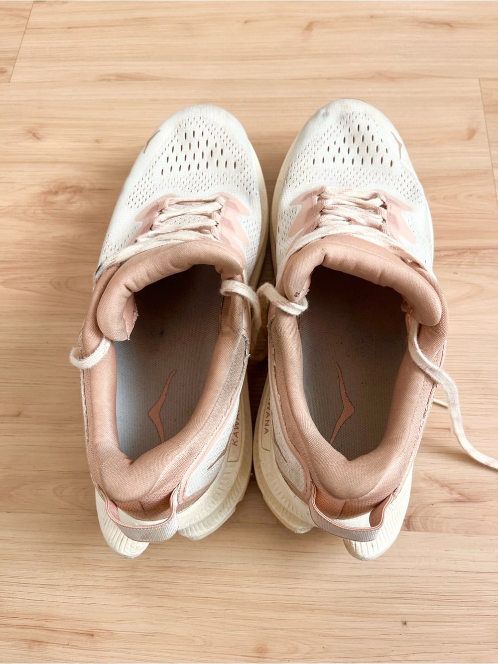 Hoka Women's Cream & Blush Athletic Running Shoes Women 10.0 US - Picture 7 of 8